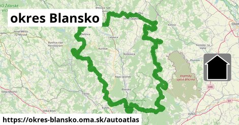 ikona Mapa autoatlas v okres-blansko