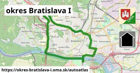 ikona Mapa autoatlas v okres-bratislava-i