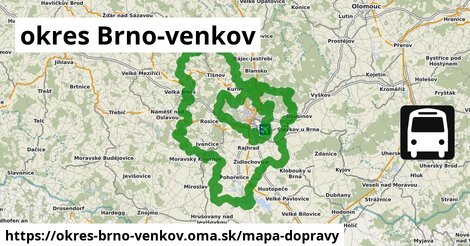ikona okres Brno-venkov: 5 tisíc km trás mapa-dopravy v okres-brno-venkov