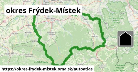 ikona Mapa autoatlas v okres-frydek-mistek