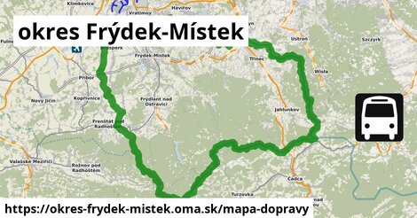 ikona okres Frýdek-Místek: 1 845 km trás mapa-dopravy v okres-frydek-mistek