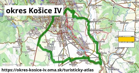 ikona okres Košice IV: 0 m trás turisticky-atlas v okres-kosice-iv