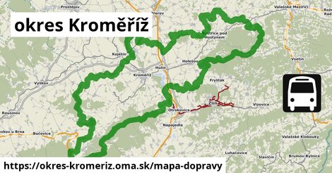 ikona Mapa dopravy mapa-dopravy v okres-kromeriz