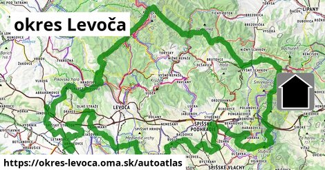 ikona Mapa autoatlas v okres-levoca