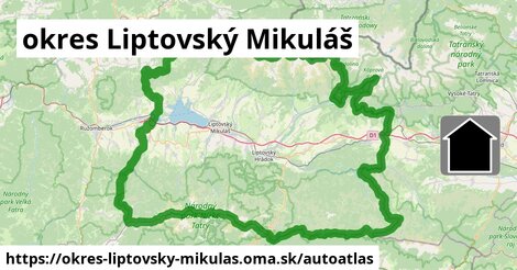 ikona Mapa autoatlas v okres-liptovsky-mikulas