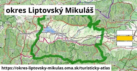 ikona okres Liptovský Mikuláš: 0 m trás turisticky-atlas v okres-liptovsky-mikulas