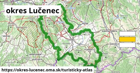 ikona Turistická mapa turisticky-atlas v okres-lucenec