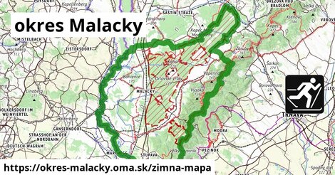 ikona okres Malacky: 74 km trás zimna-mapa v okres-malacky