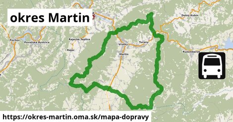 ikona okres Martin: 759 km trás mapa-dopravy v okres-martin