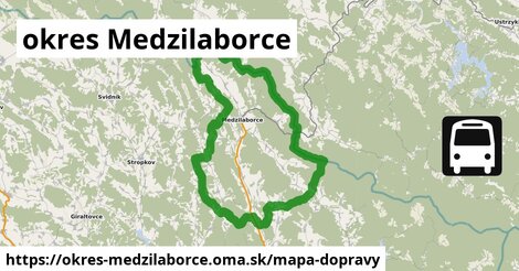 ikona Mapa dopravy mapa-dopravy v okres-medzilaborce