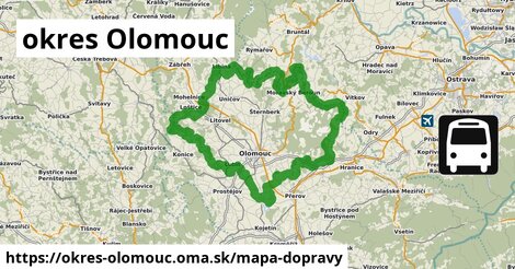 ikona okres Olomouc: 1 186 km trás mapa-dopravy v okres-olomouc