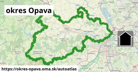 ikona Mapa autoatlas v okres-opava