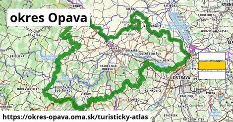 ikona okres Opava: 893 km trás turisticky-atlas v okres-opava