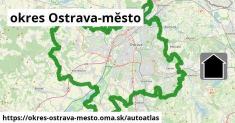 ikona Mapa autoatlas v okres-ostrava-mesto