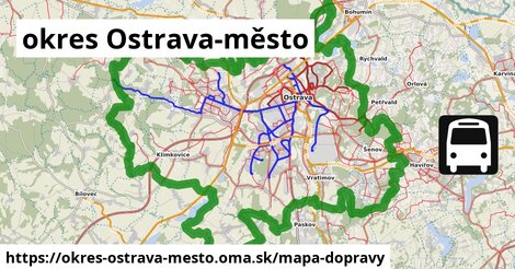 ikona okres Ostrava-město: 2 773 km trás mapa-dopravy v okres-ostrava-mesto