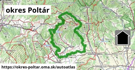 ikona Mapa autoatlas v okres-poltar