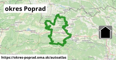 ikona Mapa autoatlas v okres-poprad