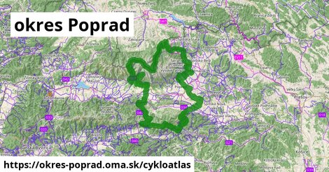 ikona okres Poprad: 474 km trás cykloatlas v okres-poprad