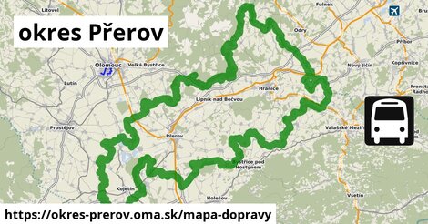 ikona okres Přerov: 1 043 km trás mapa-dopravy v okres-prerov