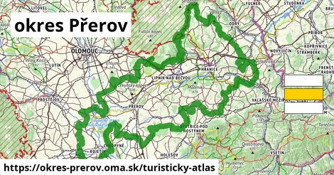 ikona okres Přerov: 407 km trás turisticky-atlas v okres-prerov