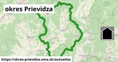 ikona Mapa autoatlas v okres-prievidza