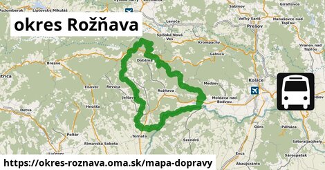 ikona okres Rožňava: 144 km trás mapa-dopravy v okres-roznava