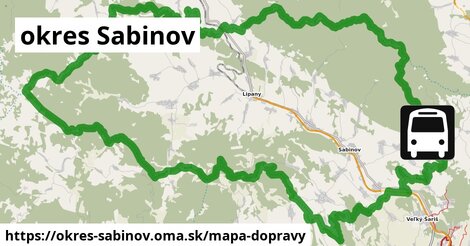 ikona Mapa dopravy mapa-dopravy v okres-sabinov