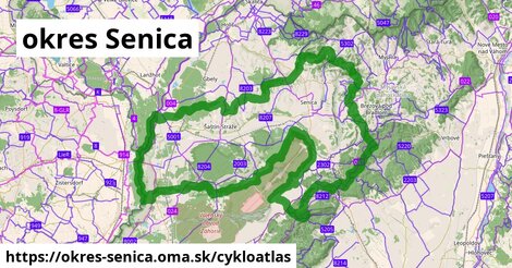 ikona okres Senica: 251 km trás cykloatlas v okres-senica