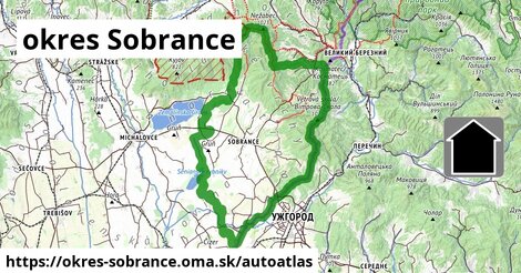 ikona Mapa autoatlas v okres-sobrance