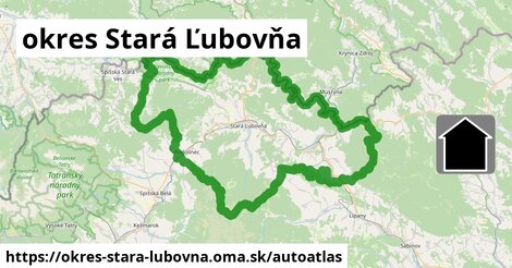 ulice v okres Stará Ľubovňa