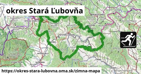 ikona Zimná mapa zimna-mapa v okres-stara-lubovna