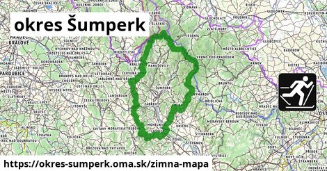 ikona okres Šumperk: 78 km trás zimna-mapa v okres-sumperk