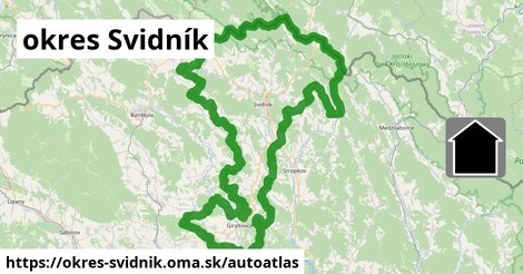 ikona Mapa autoatlas v okres-svidnik