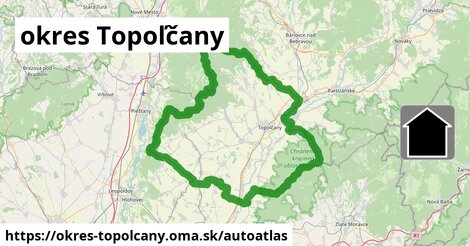 ikona Mapa autoatlas v okres-topolcany