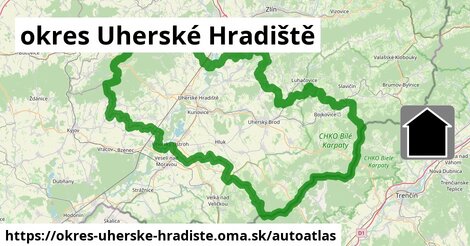 ulice v okres Uherské Hradiště