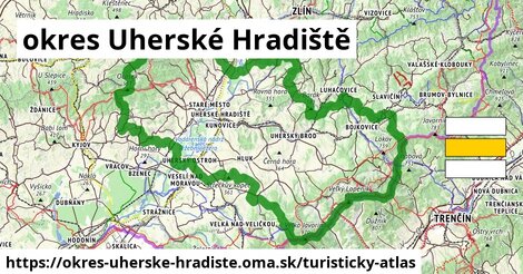 ikona okres Uherské Hradiště: 0 m trás turisticky-atlas v okres-uherske-hradiste