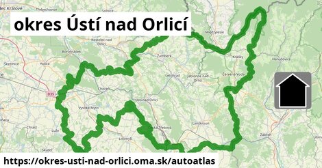 ikona Mapa autoatlas v okres-usti-nad-orlici