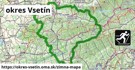 ikona okres Vsetín: 45 km trás zimna-mapa v okres-vsetin