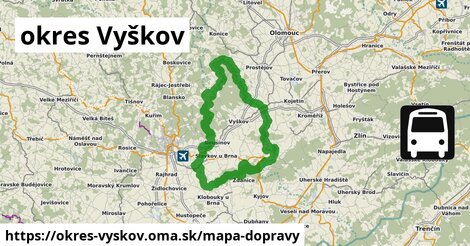 ikona Mapa dopravy mapa-dopravy v okres-vyskov