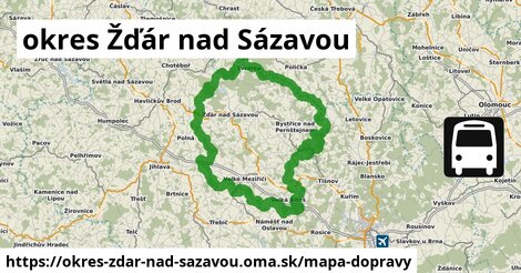 ikona Mapa dopravy mapa-dopravy v okres-zdar-nad-sazavou