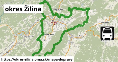 ikona okres Žilina: 1 057 km trás mapa-dopravy v okres-zilina