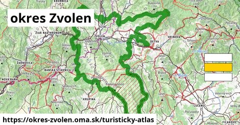 ikona Turistická mapa turisticky-atlas v okres-zvolen