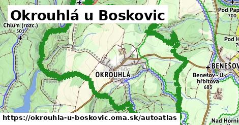 ikona Mapa autoatlas v okrouhla-u-boskovic