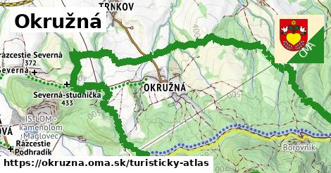 ikona Turistická mapa turisticky-atlas v okruzna