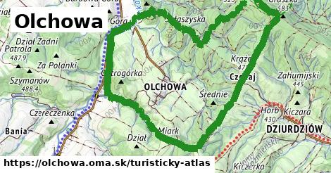 ikona Olchowa: 0 m trás turisticky-atlas v olchowa