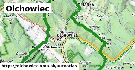 ikona Mapa autoatlas v olchowiec