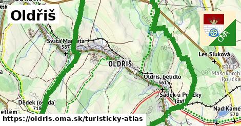 ikona Oldřiš: 8,1 km trás turisticky-atlas v oldris