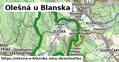 ikona Mapa autoatlas v olesna-u-blanska