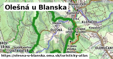 ikona Turistická mapa turisticky-atlas v olesna-u-blanska