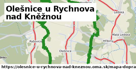ikona Mapa dopravy mapa-dopravy v olesnice-u-rychnova-nad-kneznou